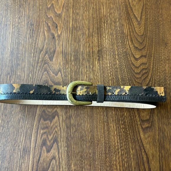 Streets Ahead Leather Belt with Solid Brass Buckle Size Small main image 5
